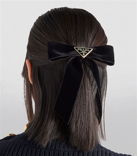 prada hair bow clip|prada hair clips.